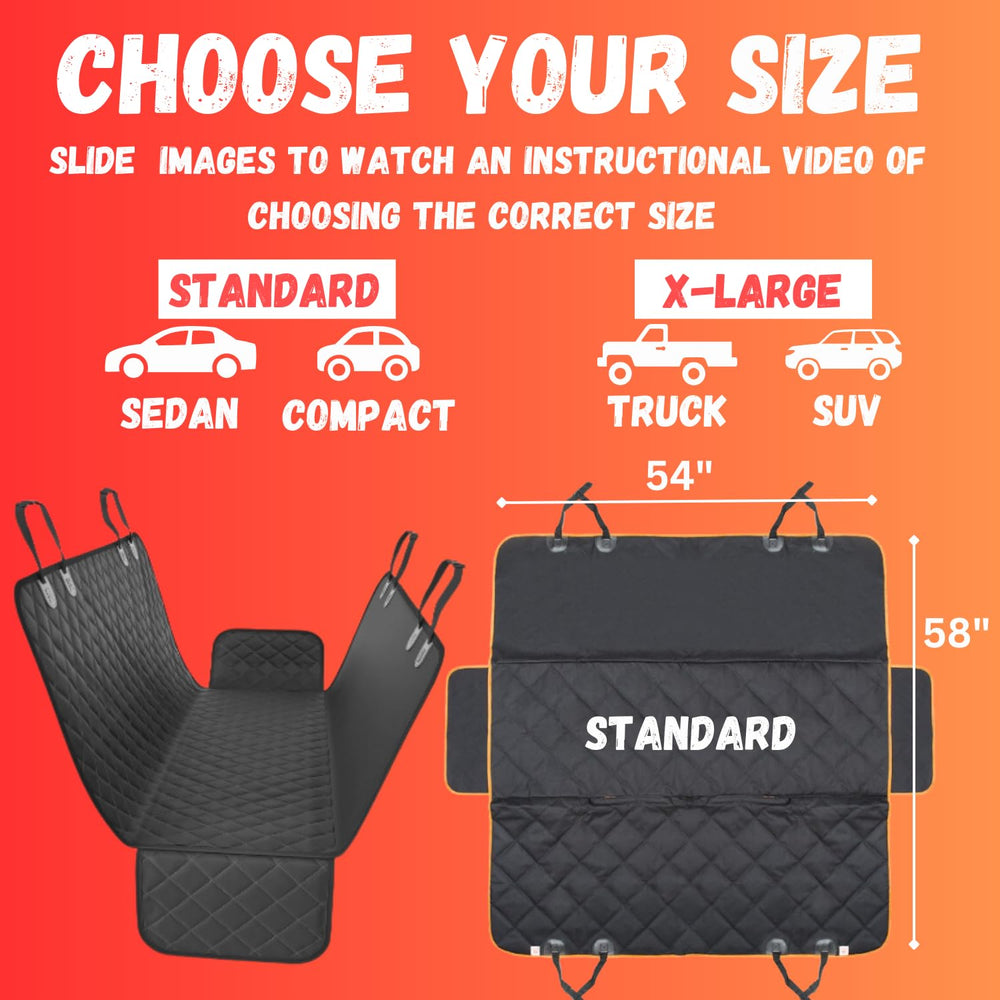 Doggie World adjustable fit 54x58 inches accommodates many vehicles