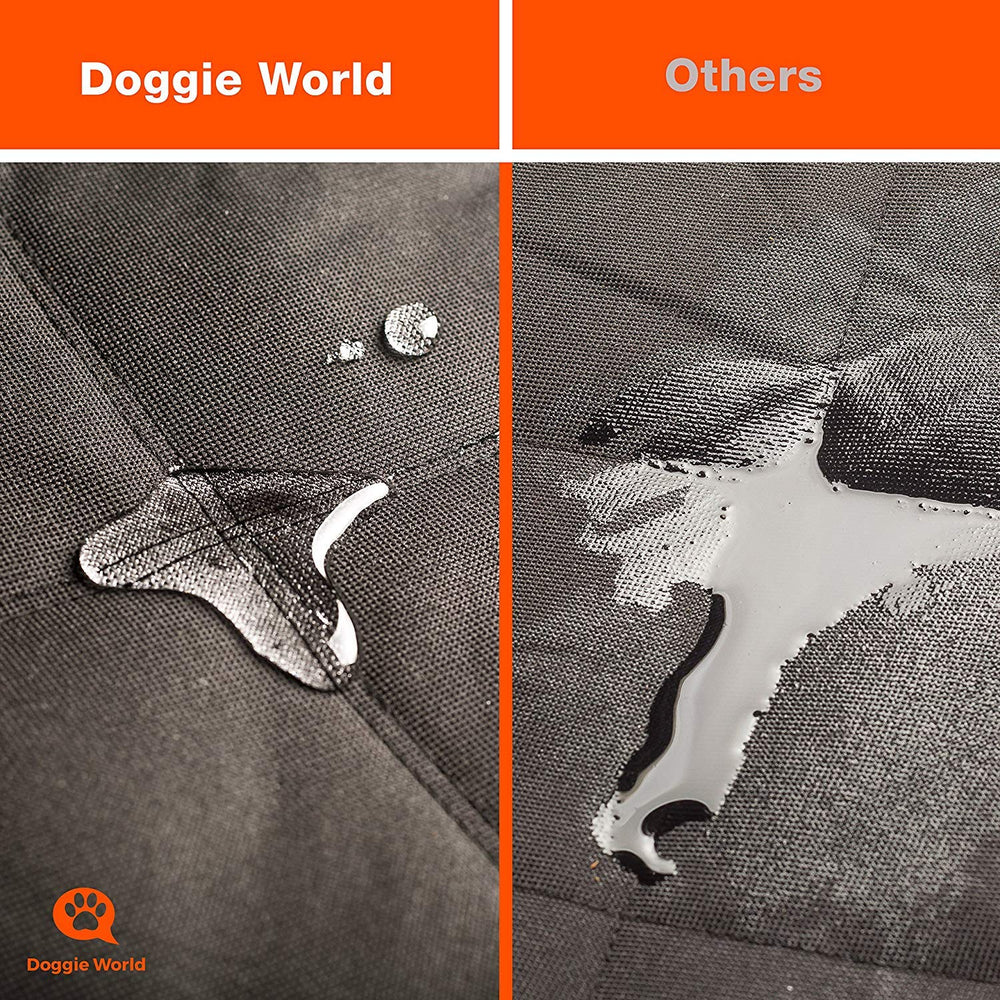 Doggie World non-slip base prevents sliding during rides