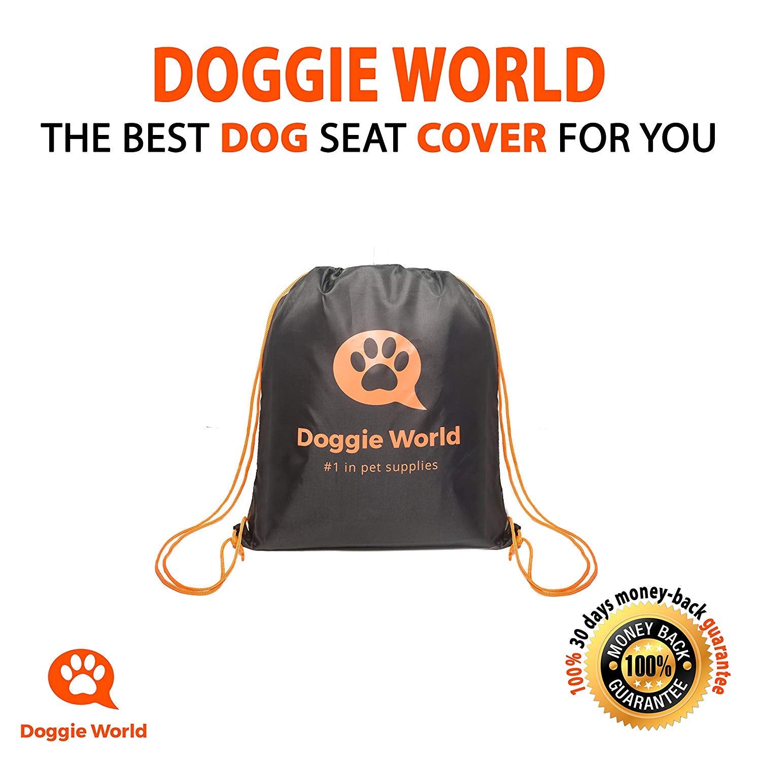 Doggie World waterproof oxford cotton top layer protects seats