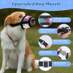 DoggieKit breathable air mesh muzzle keeps dogs comfortable during play and training