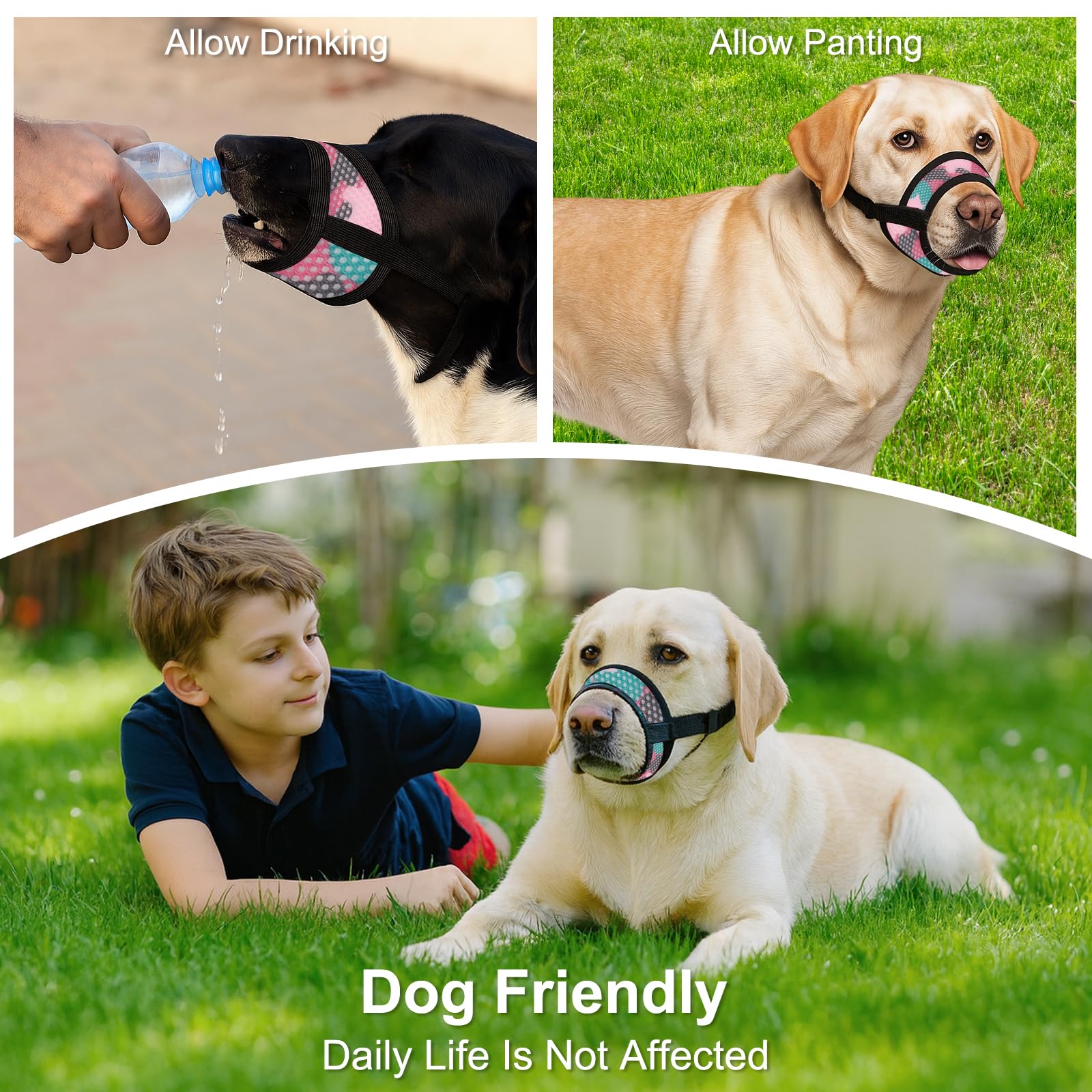 DoggieKit elastic neck collar offers triple-layer escape protection and comfortable wear