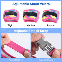 DoggieKit escape-proof neck collar keeps muzzle securely in place.