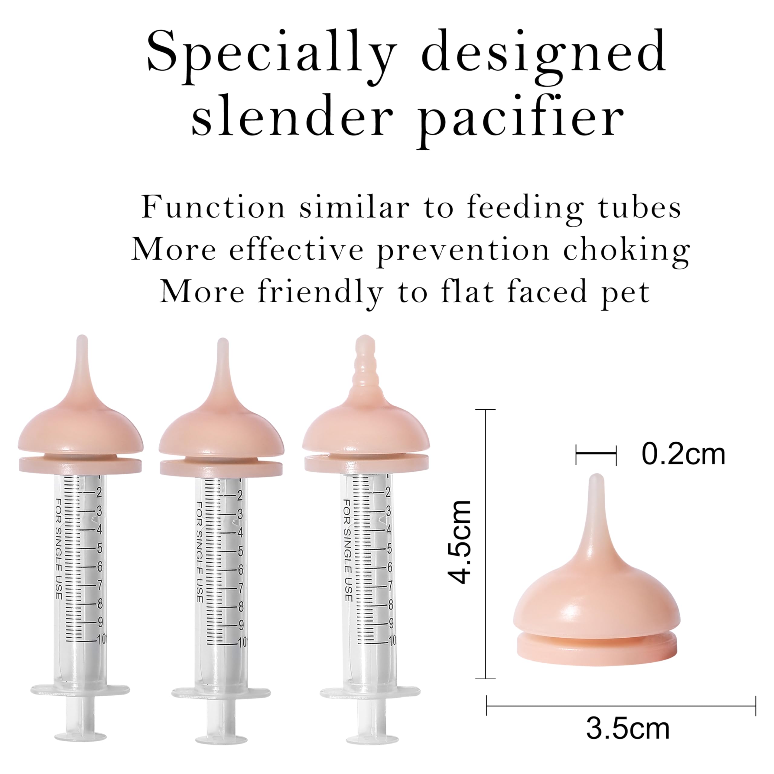 Doggiema 10ml syringe for precise milk portioning during feeding.