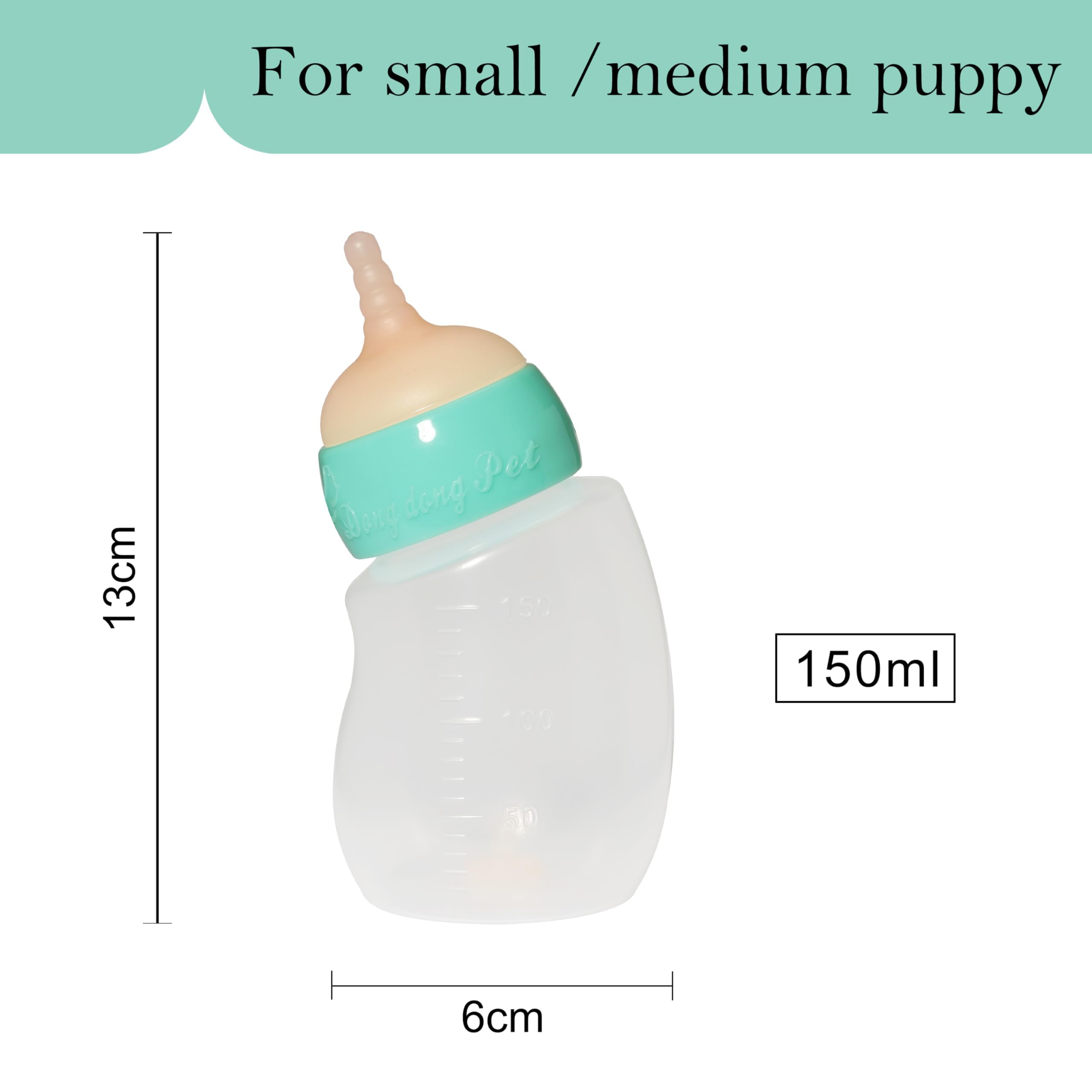 Doggiema silicone nipple close-up supports gentle feeding for puppies
