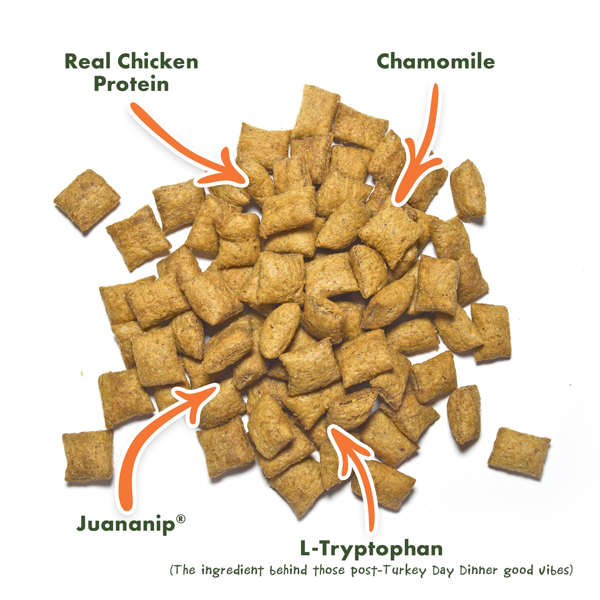Doggijuana calming treats peanut butter bag open showing contents