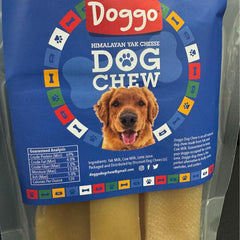 Doggo Dog Chew no-rawhide feature emphasizes a safer, cleaner chewing experience.