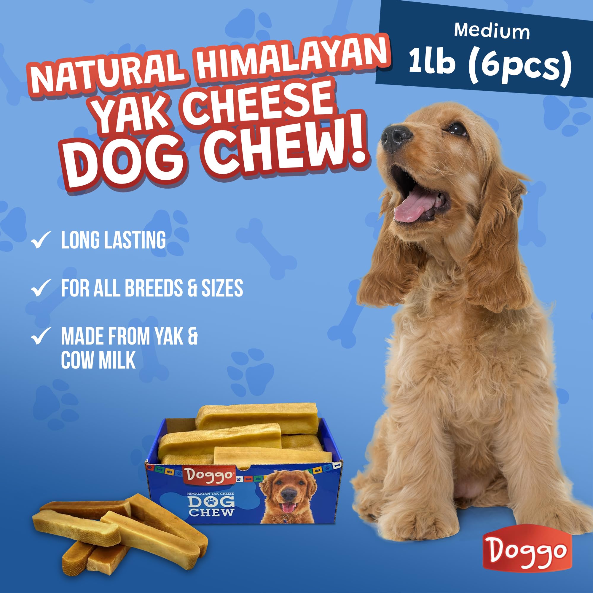 Doggo Dog Chew odor-free formula keeps homes tidy during chew time.