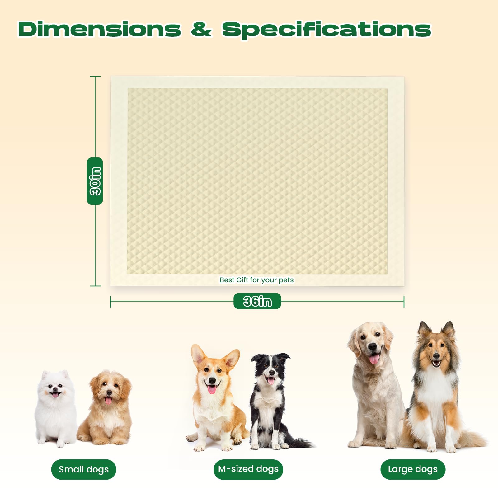 Doggo Doug adhesive-tabs detail showing secure pad placement.