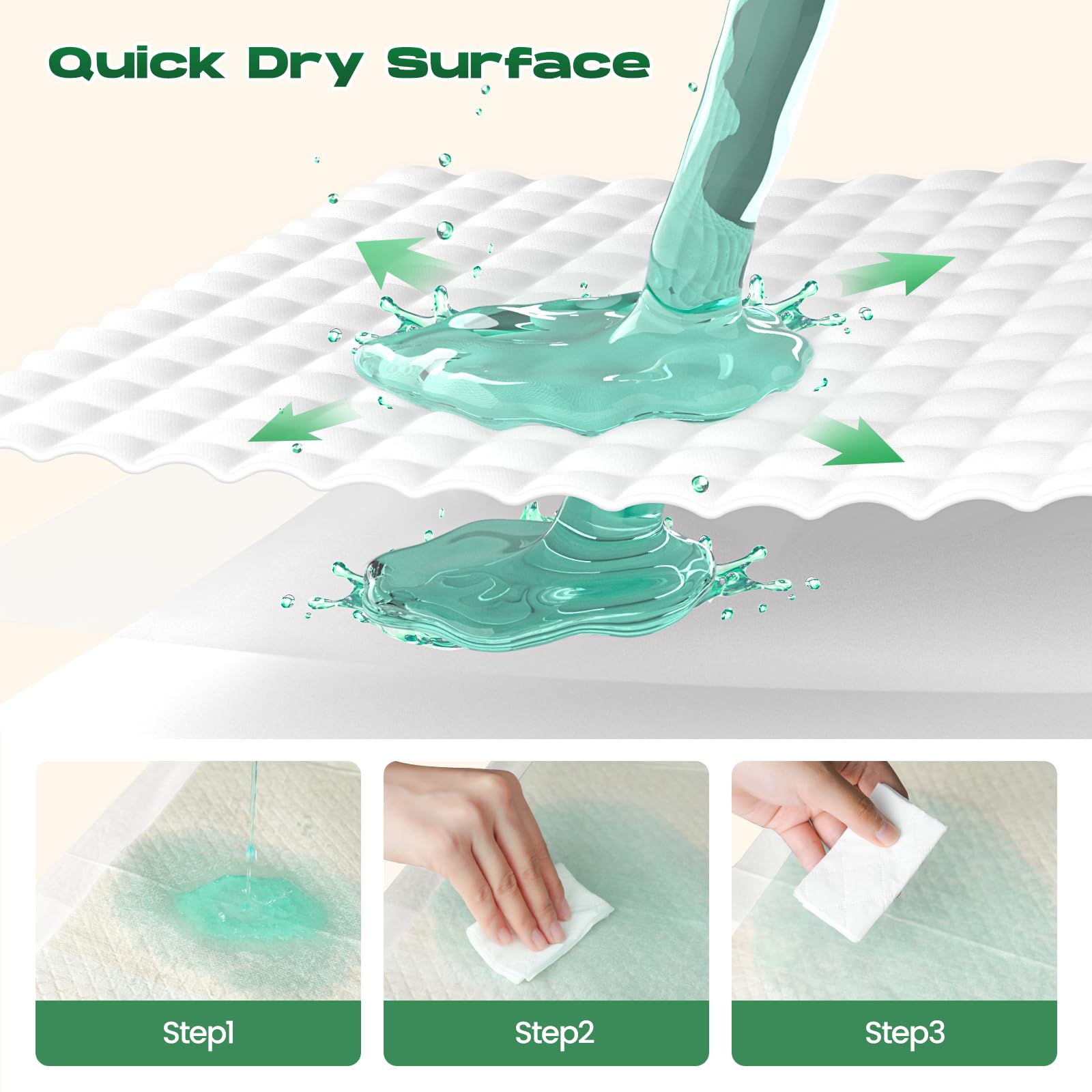 Doggo Doug leak-proof pad close-up showing thick surface.