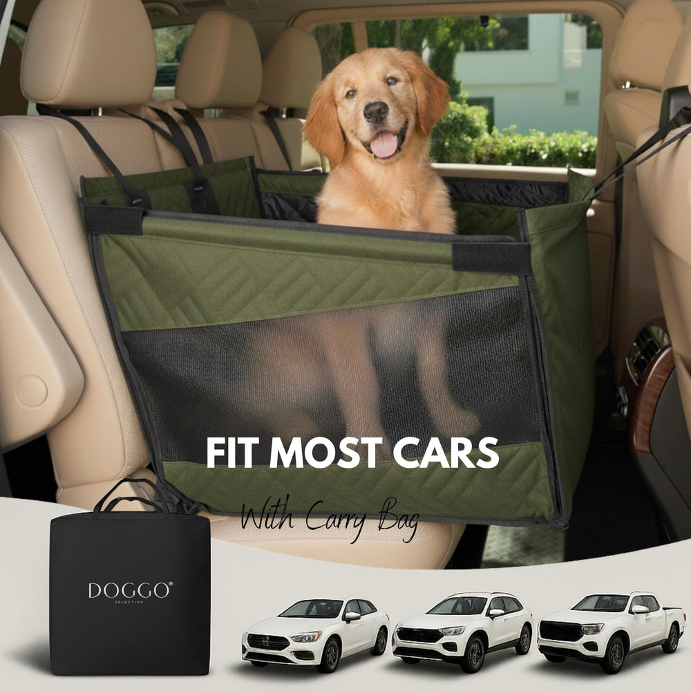 DOGGO Selection storage pockets breathable mesh green convenient toy and treat storage.