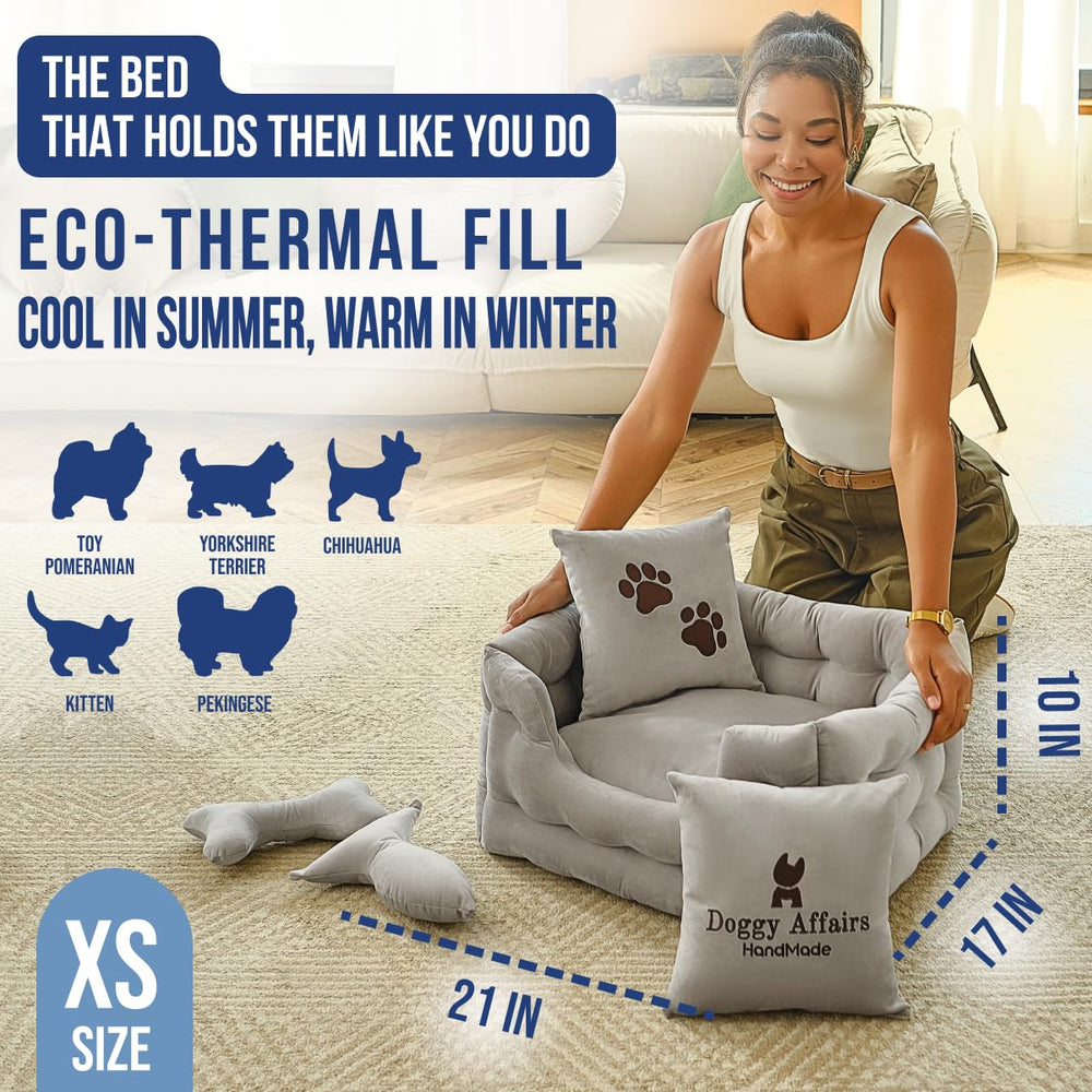 Doggy Affairs HandMade cross-section of temp-smart fibers for year-round comfort.