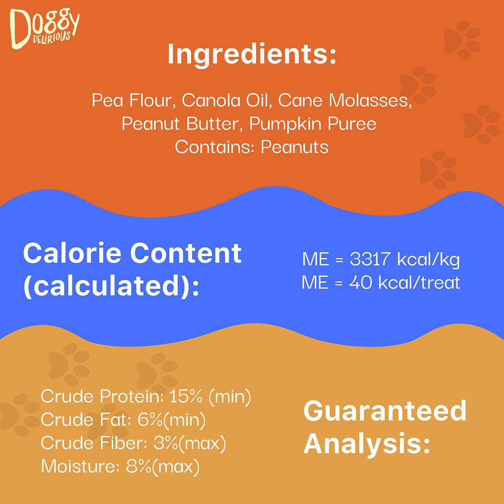 Doggy Delirious Crunchy Dog Treats 16 oz bag, convenient all-breed snack.