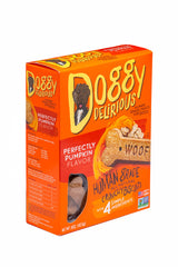 Doggy Delirious Crunchy Treats pumpkin bone 16oz for tasty rewards and pumpkin flavor.