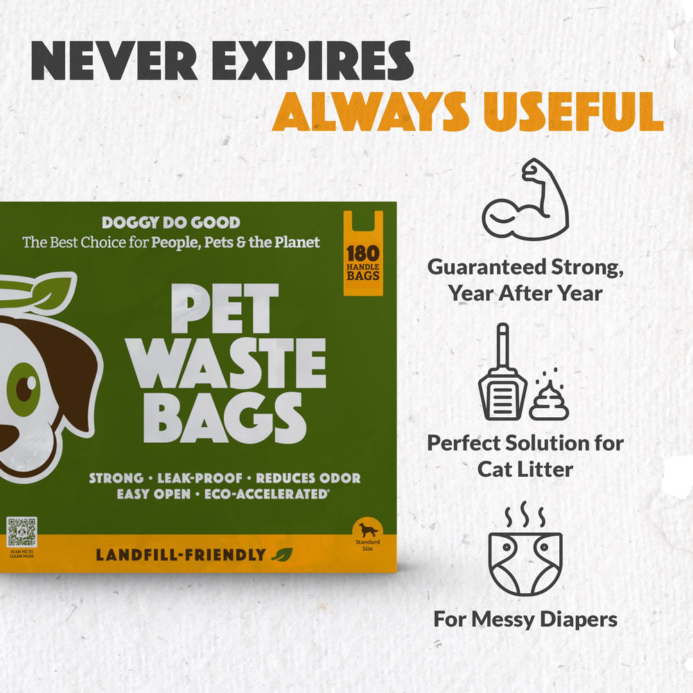 Doggy Do Good 7x13.4-inch standard-size bags with gussets for extra capacity