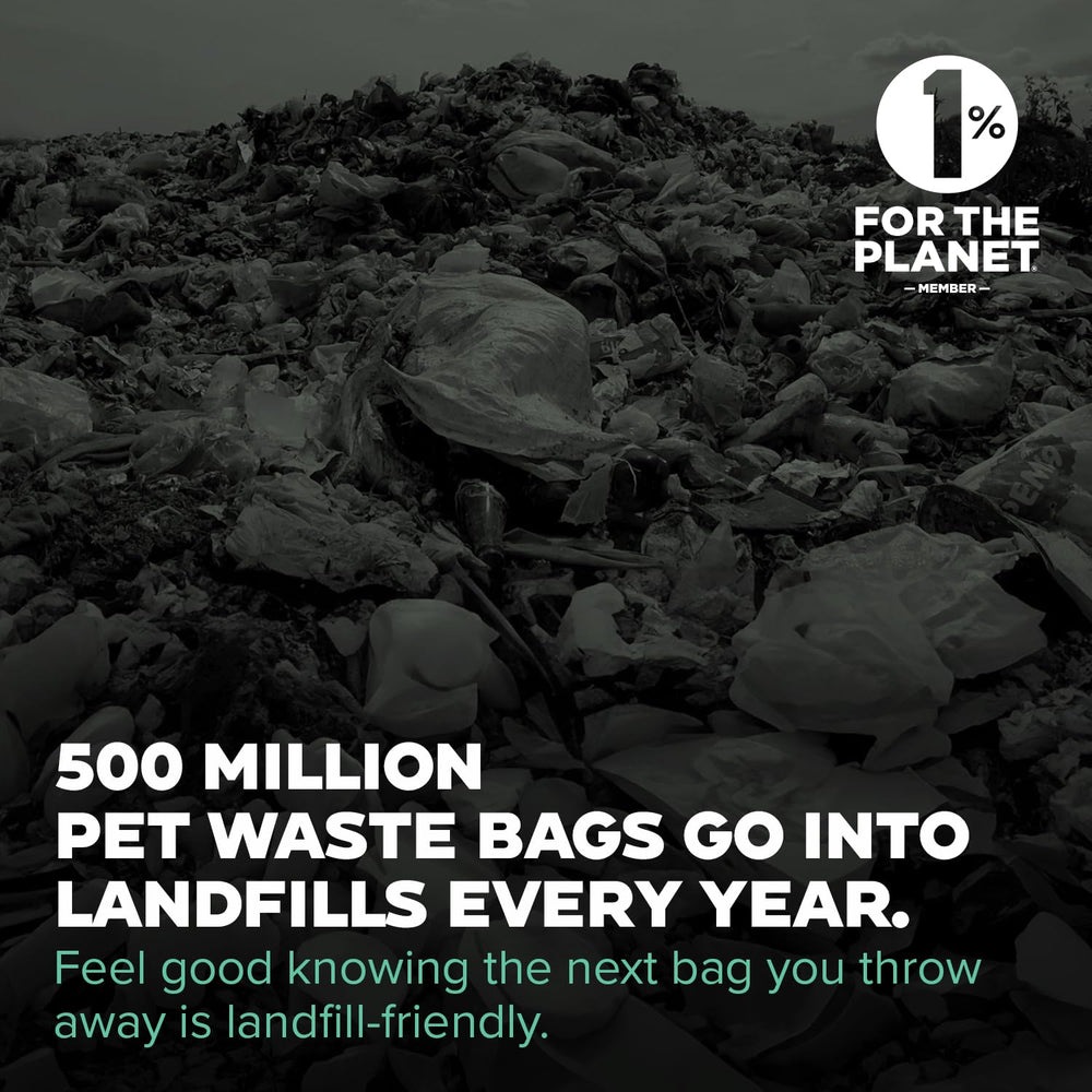 Doggy Do Good easy-open perforated line highlights quick, simple bag release.
