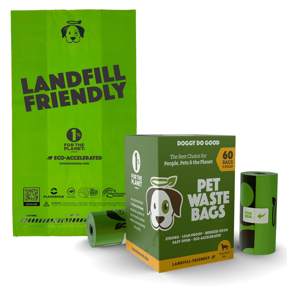 Doggy Do Good landfill-friendly bags packaging for eco-conscious daily cleanup