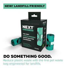 Doggy Do Good Next Pet Waste Bags unscented bags laid flat to show thickness.