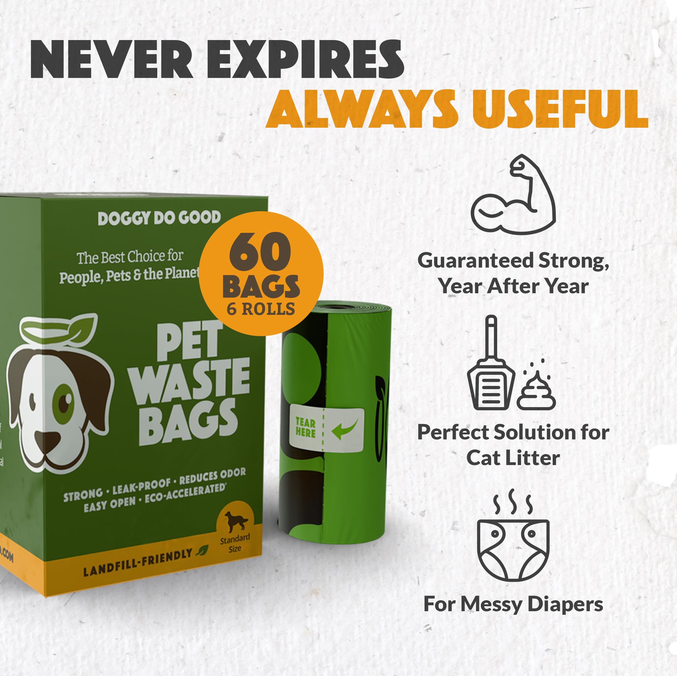 Doggy Do Good standard-size 60-count box ready for dispenser use