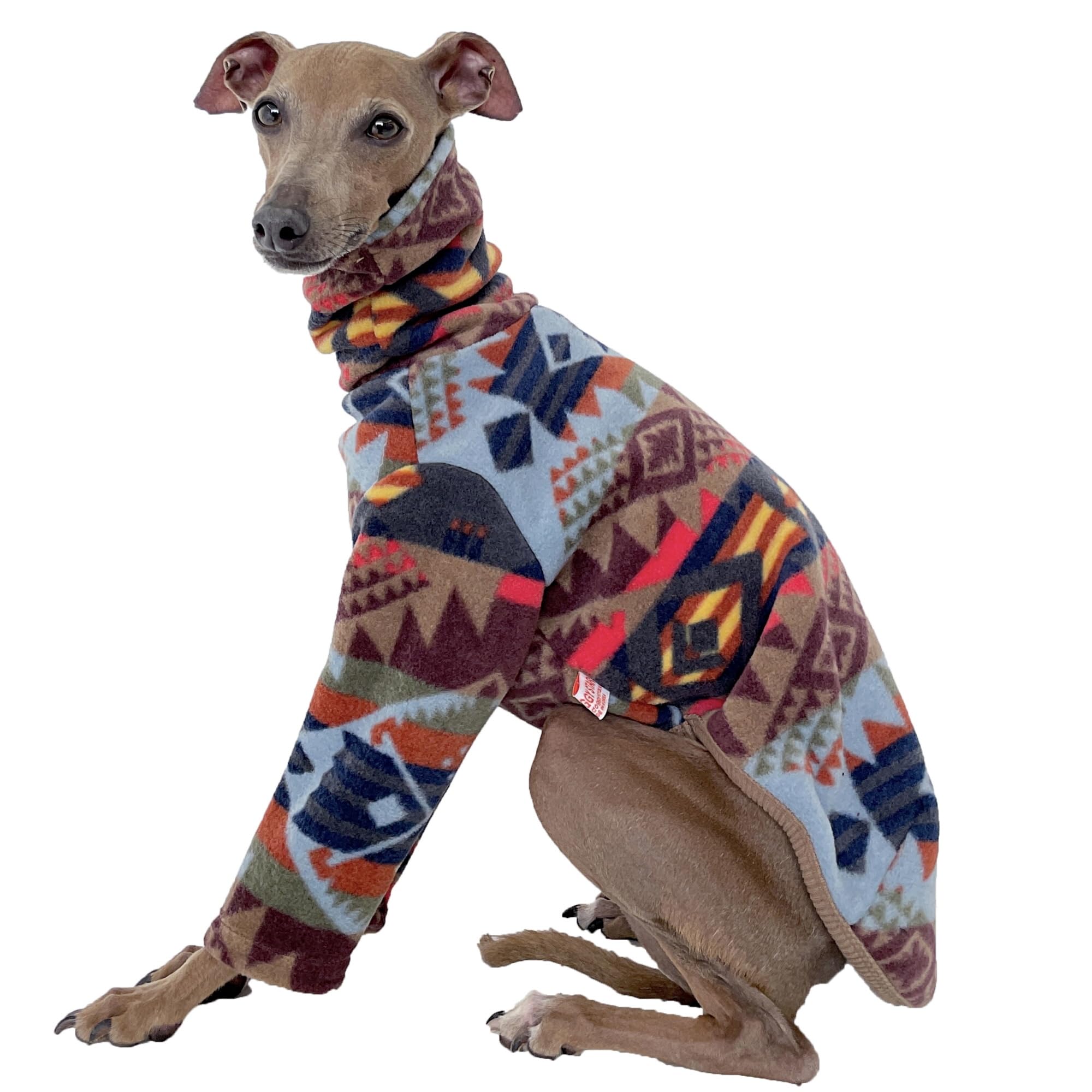 Doggystar Italian Greyhound polar fleece sweater iggy-walk keeps your dog warm on chilly strolls.