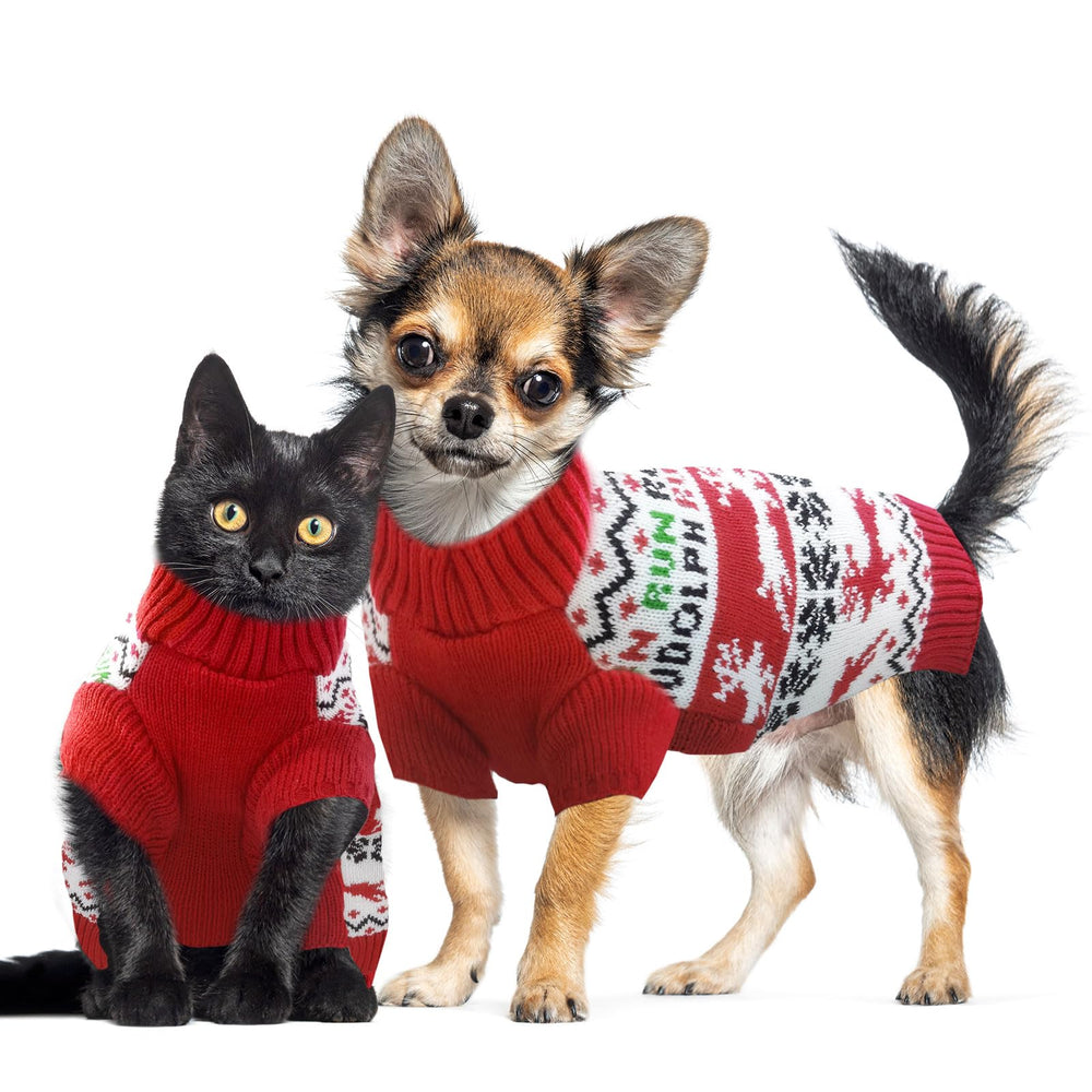 Doggyzstyle holiday-ready sweater ideal for photos and gifts.