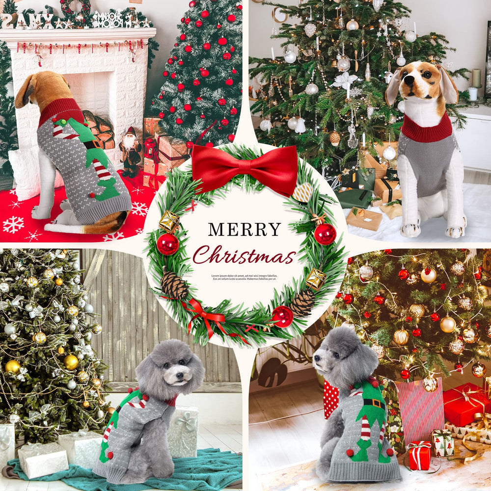 DOGGYZSTYLE Ugly Christmas pattern detail highlights playful clown motif for holiday photos.