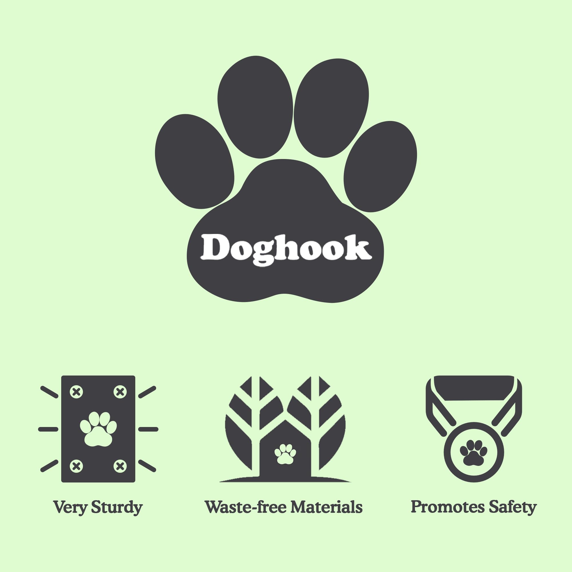 Doghook Canine Hitch quick-setup hardware for effortless installation.