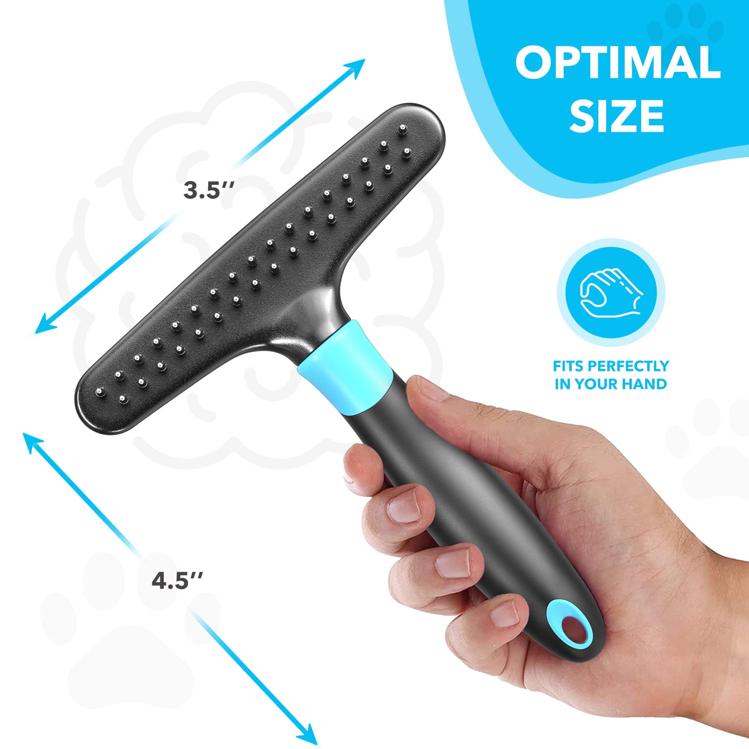 DOGI Deshedding Brush before-and-after shedding comparison
