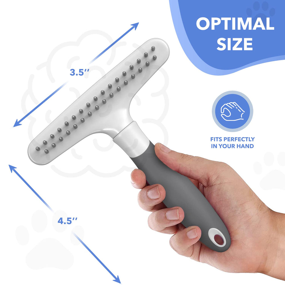 DOGI professional grooming tool held by hand to show ergonomic contoured handle