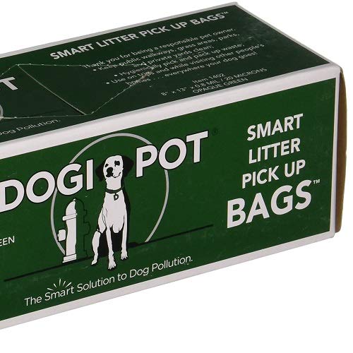 Dogipot bags in use during a dog walk for clean, responsible waste management.