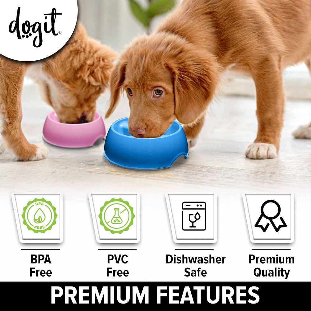 Dogit non-slip base keeps meals stable during feeding