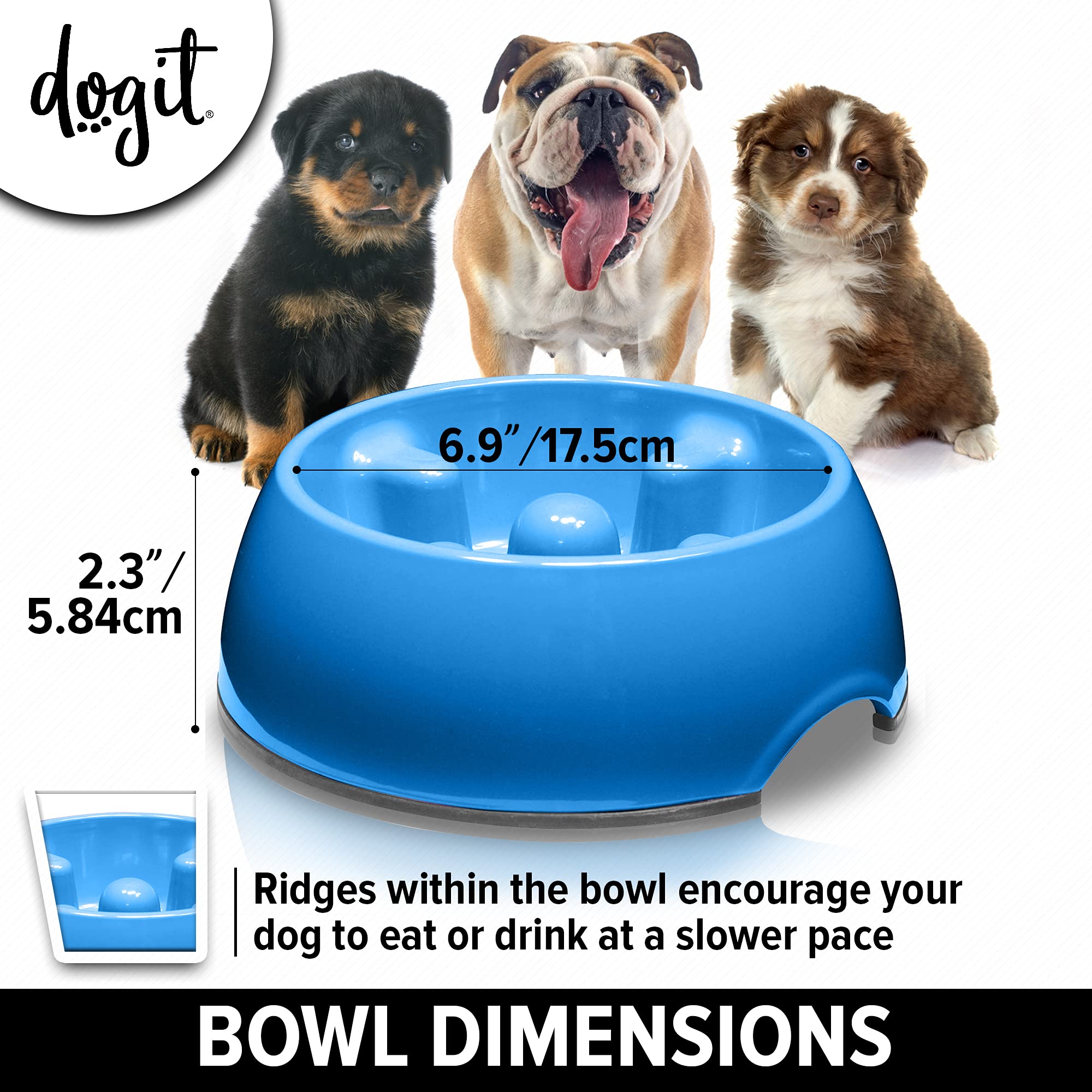 Dogit slow feeder shown with wet food versatility