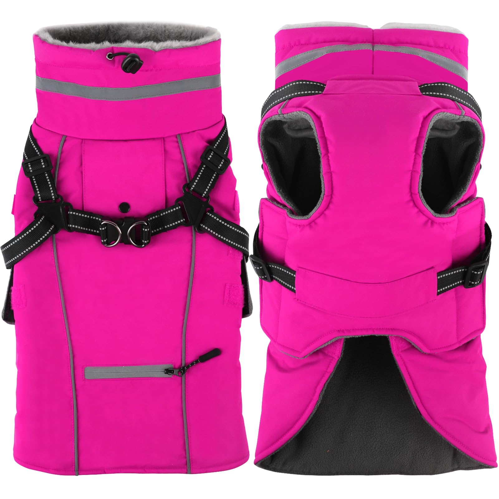 Doglay reflective strips visible for safer nighttime strolls.