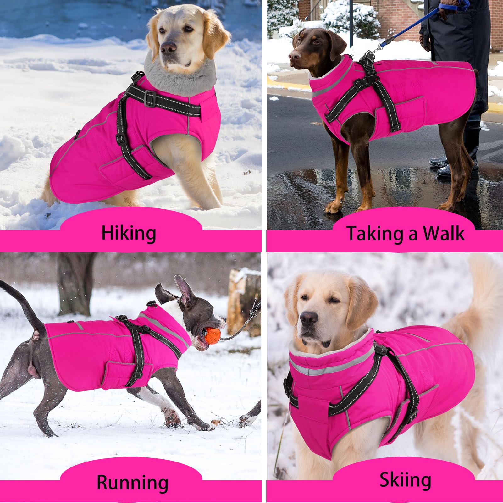 Doglay waterproof outer layer keeps your dog dry during outings.