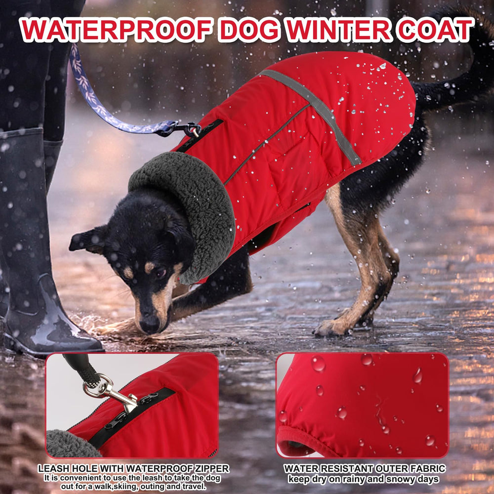 Doglay dog coat showing reflective stripes for night safety.