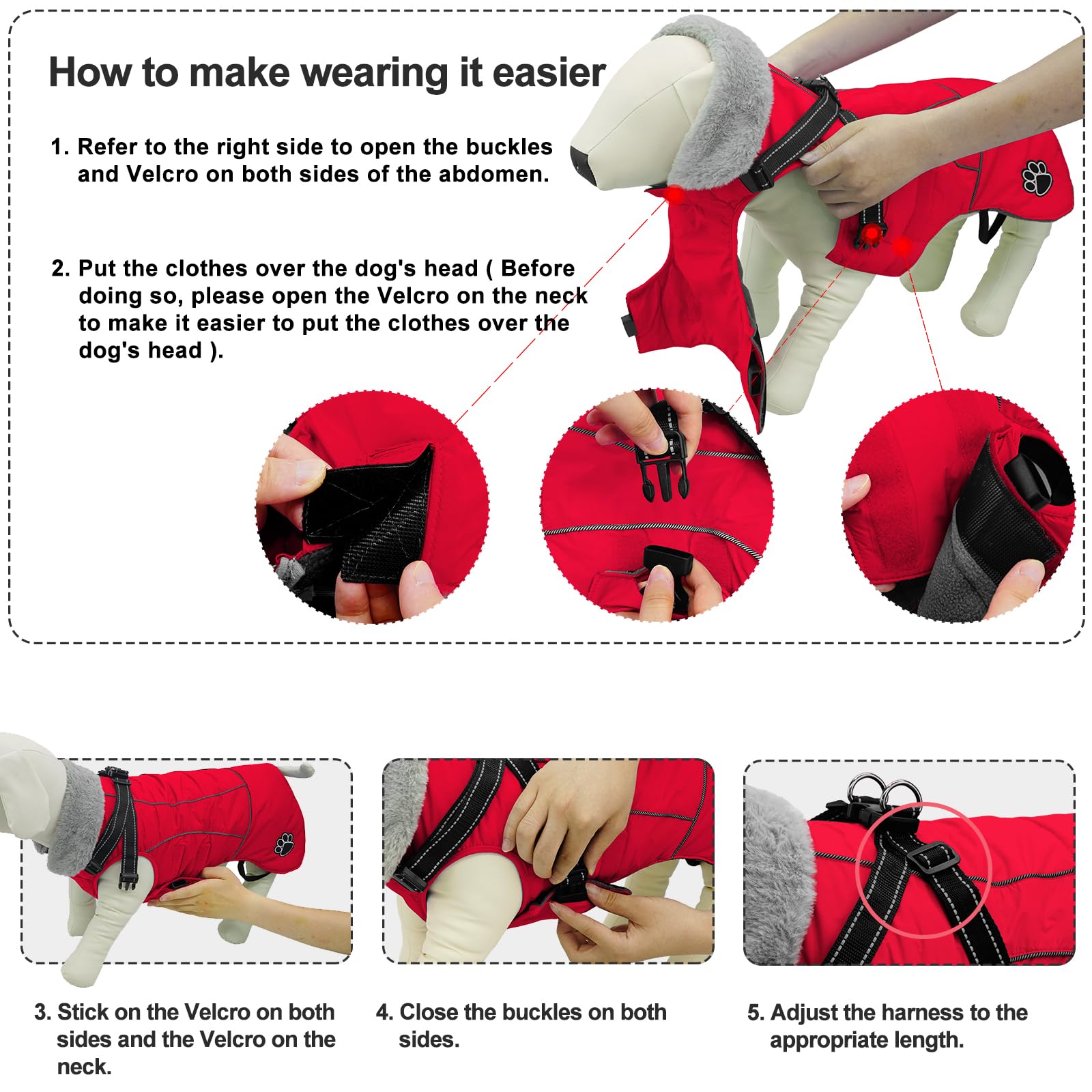 Doglay dog jacket durable-winter-coat ready for outdoor adventures