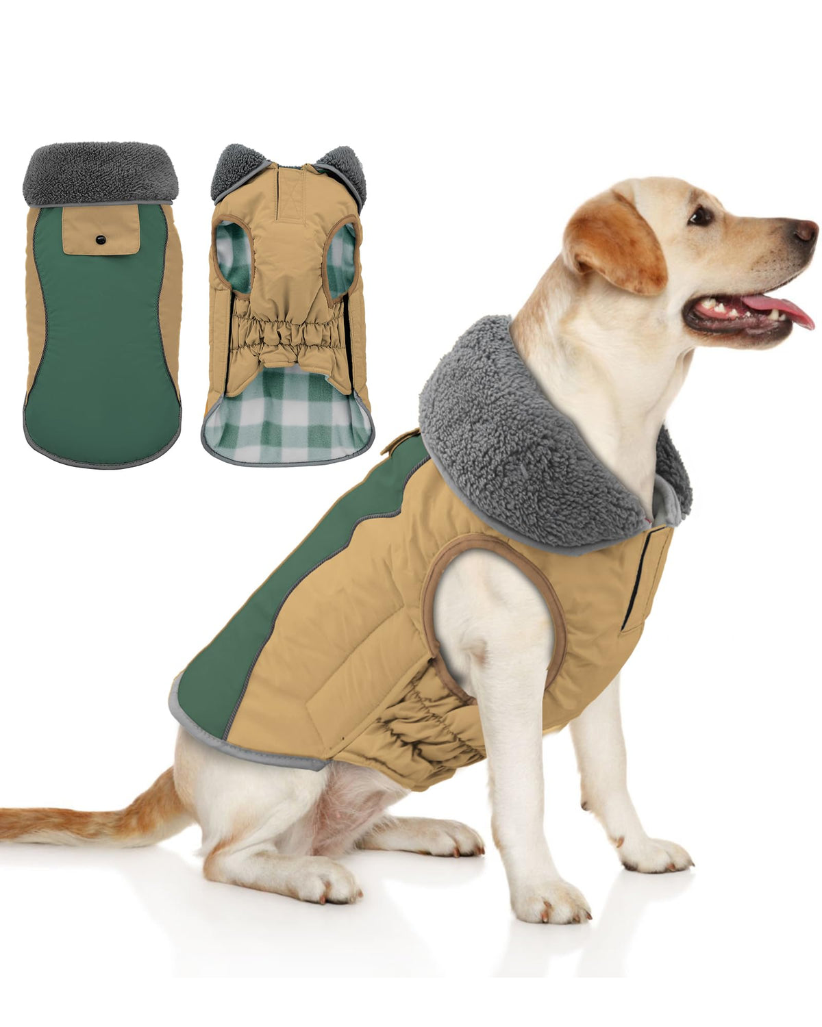 Doglay waterproof dog jacket coat keeps dogs dry on walks.