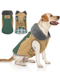 Doglay waterproof dog jacket coat keeps dogs dry on walks.
