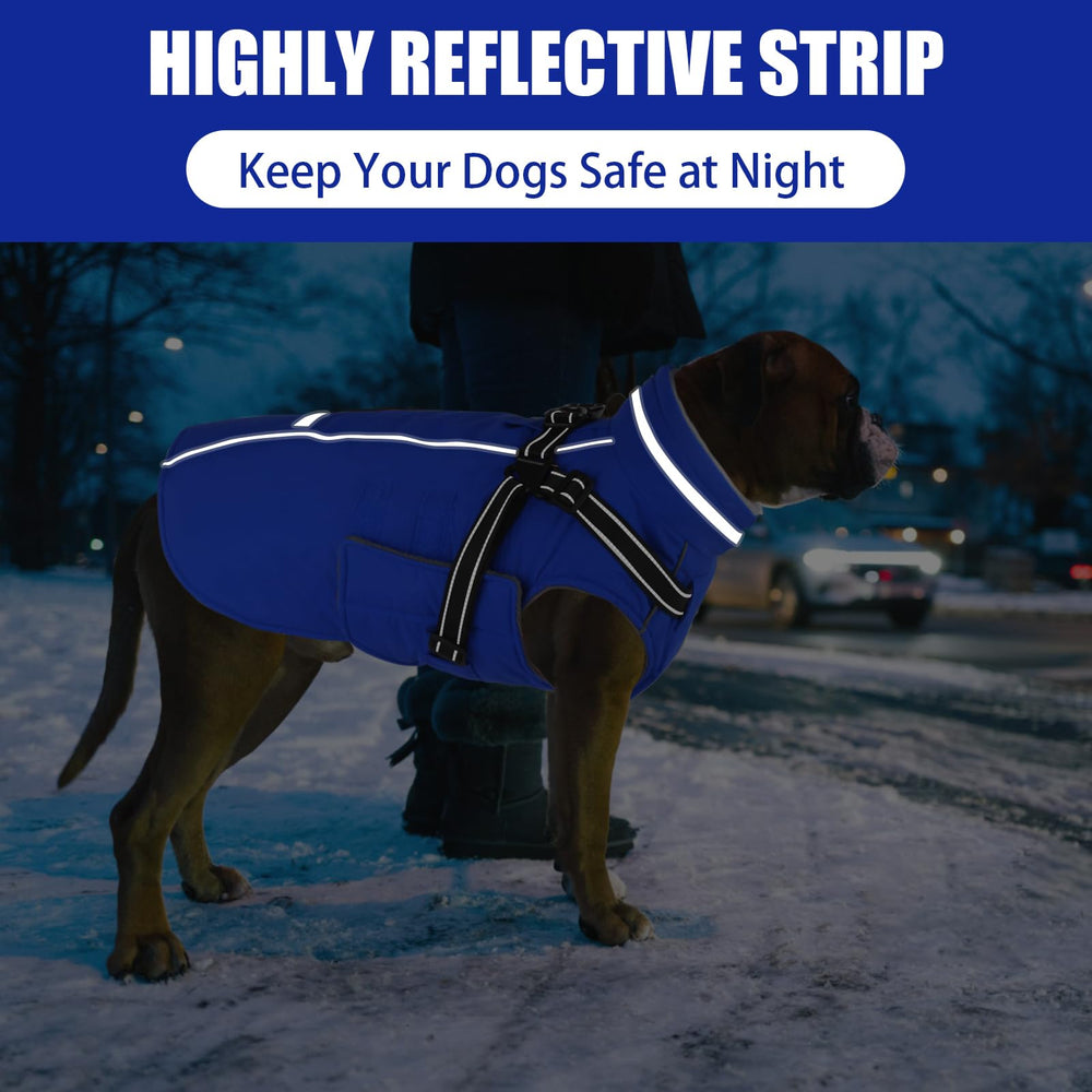 Foldable high collar protects neck during windy hikes.
