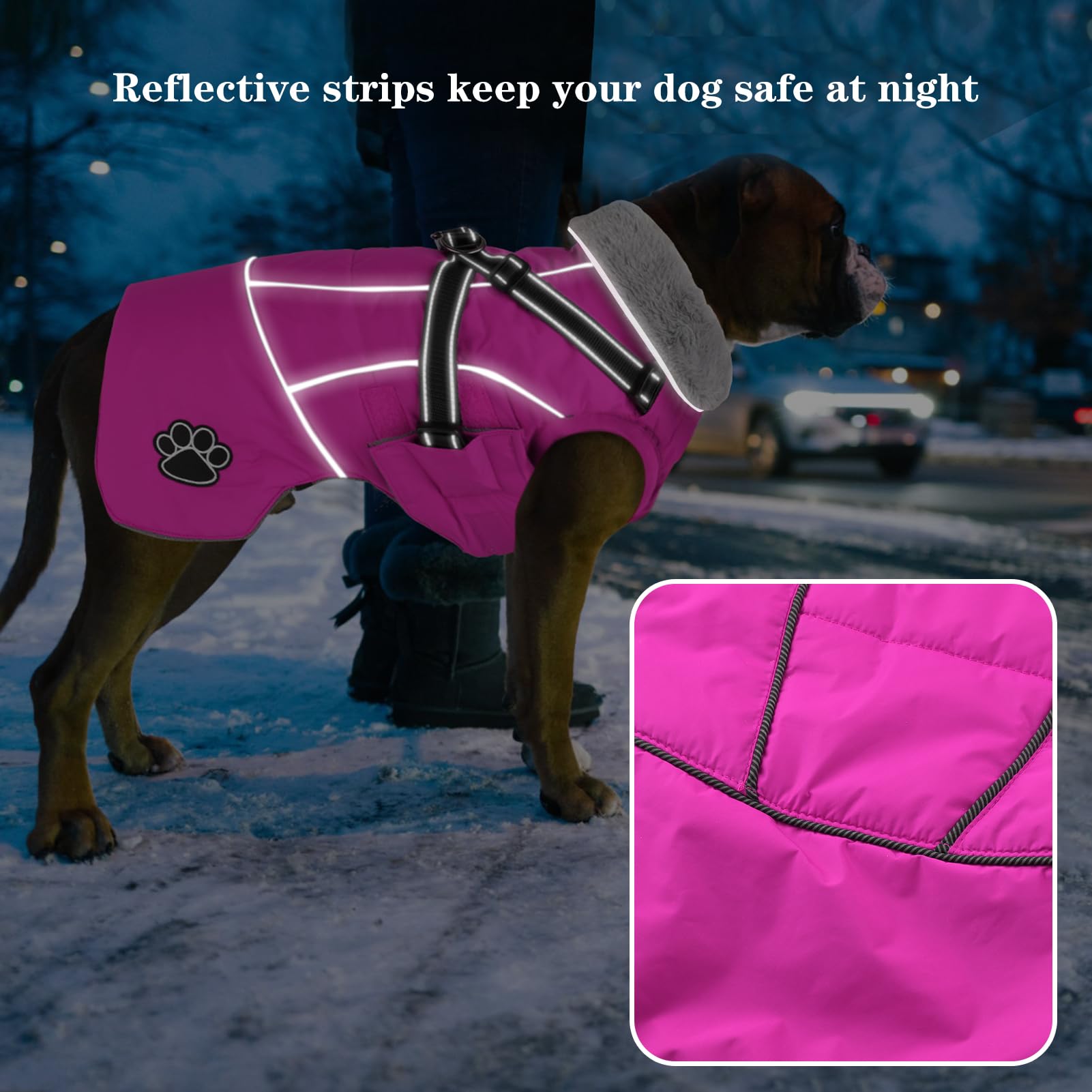 Doglay size guide shows six options for small to large dogs for a better fit