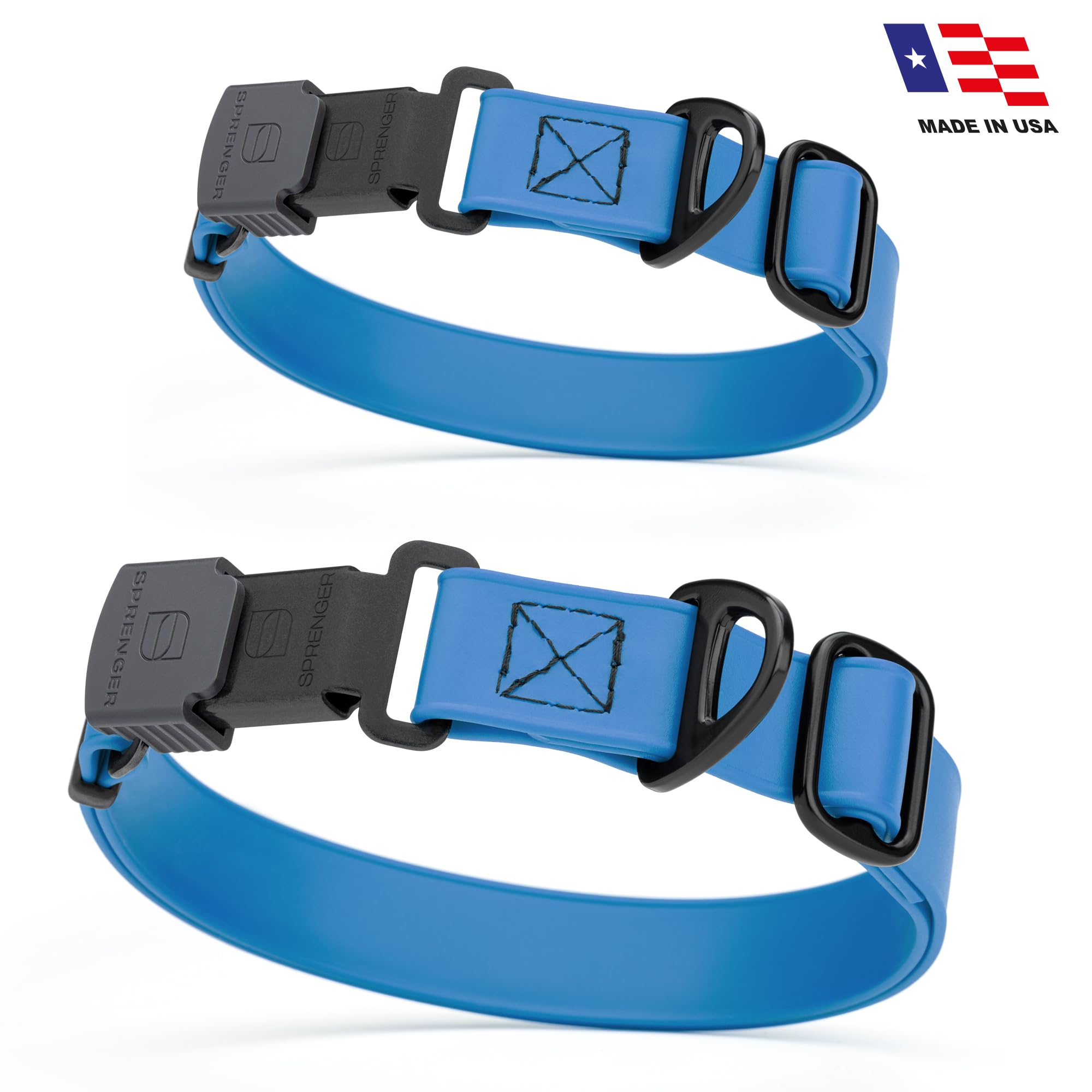 All-season collar resists stains and cleans easily after play