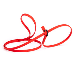 Dogline Biothane Slip Leash in cherry red 5ft, odor-free daily-walk option.