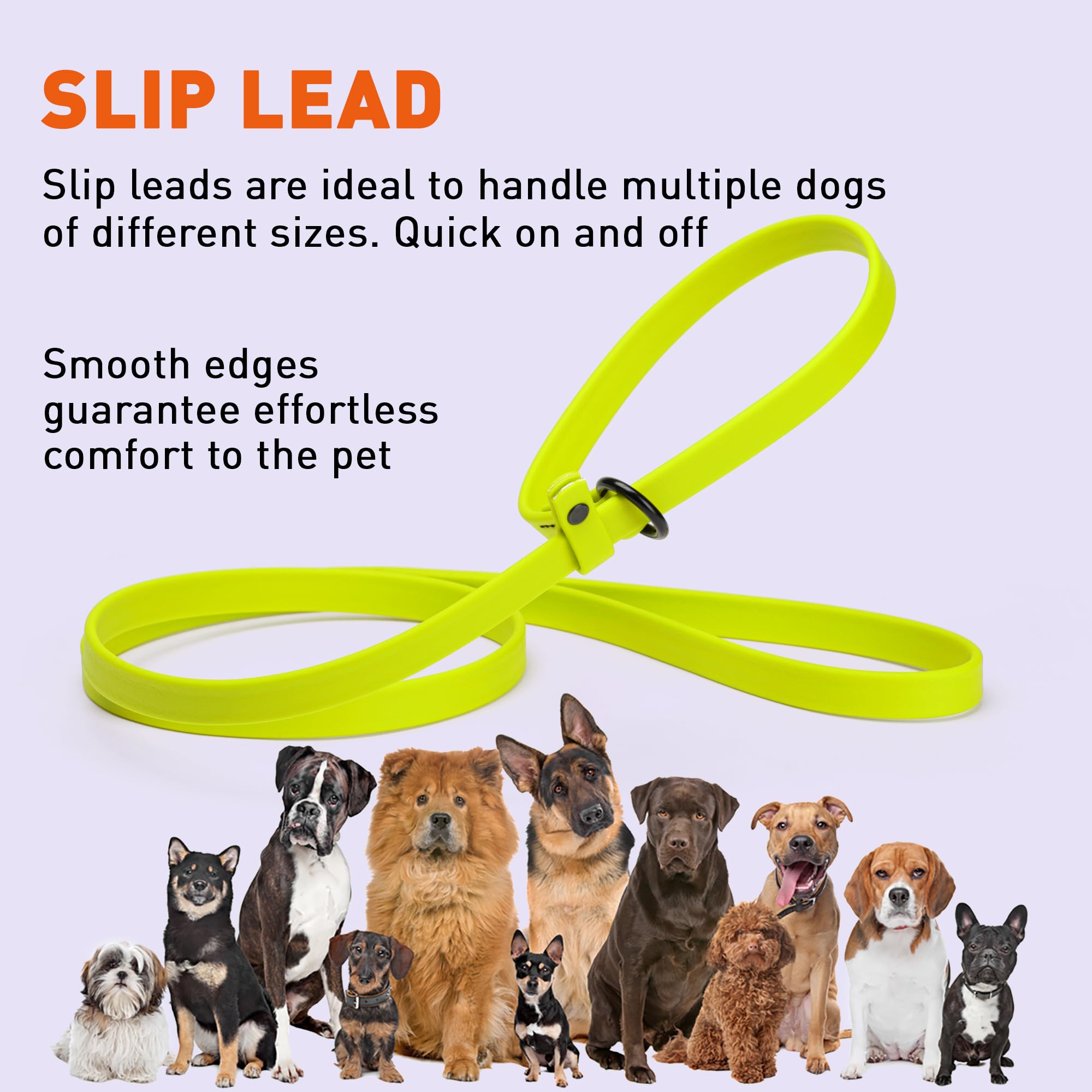 Dogline Biothane Slip Leash Heavy-Duty Strap — built to last for active dogs.