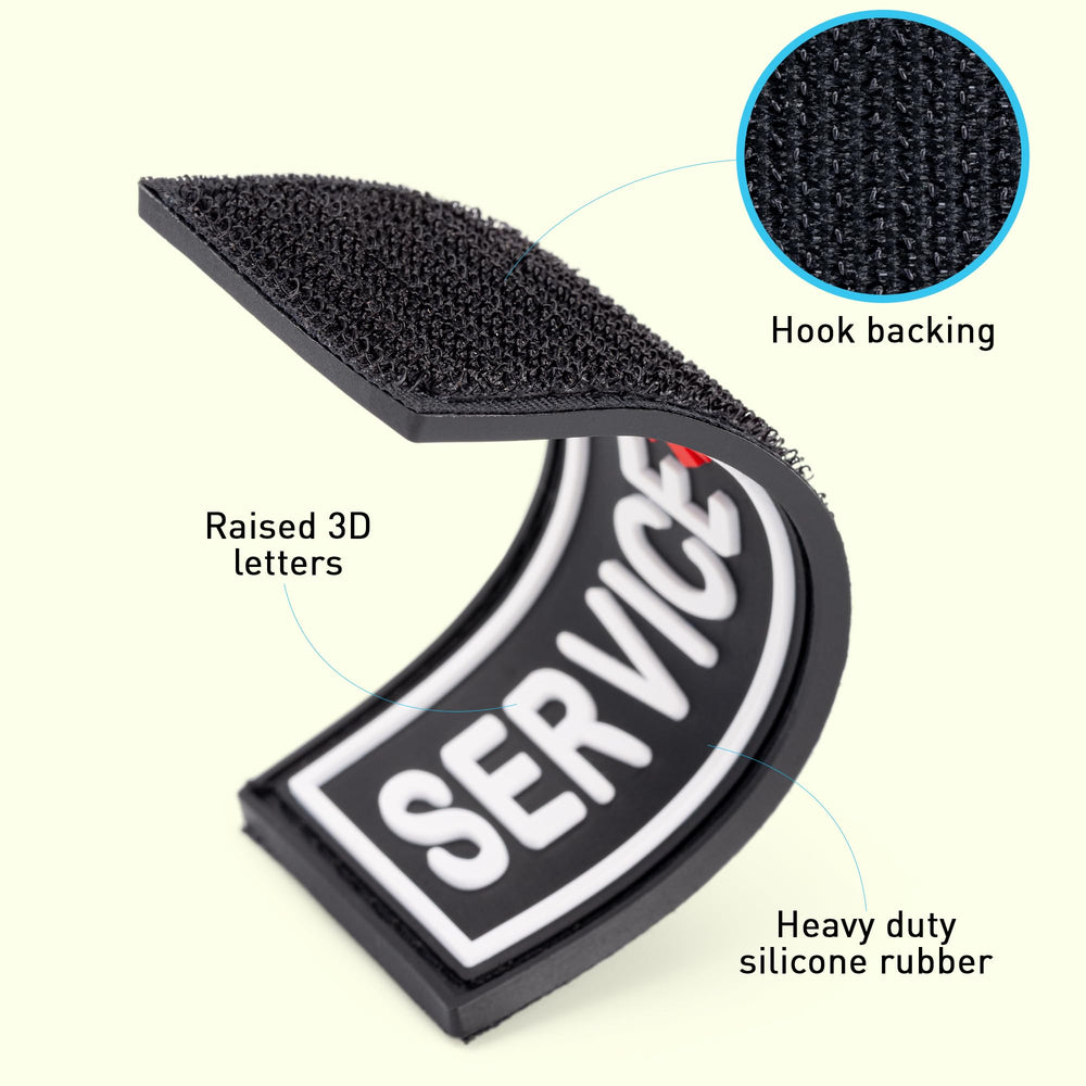 Dogline patch hook backing—attach and remove easily.