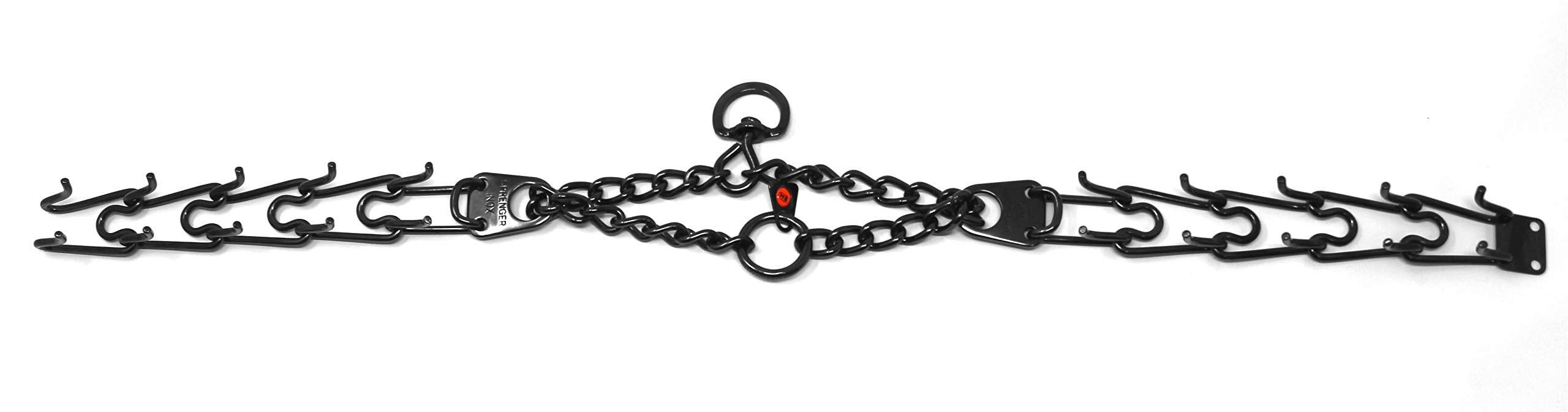 Dogline removable links highlight customizable sizing for a snug fit.