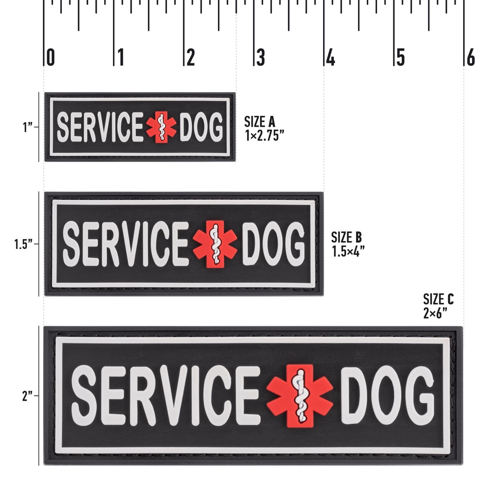 Dogline patch with raised letters—enhanced visibility on gear.