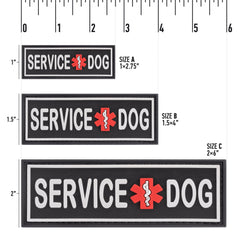 Dogline patch with raised letters—enhanced visibility on gear.