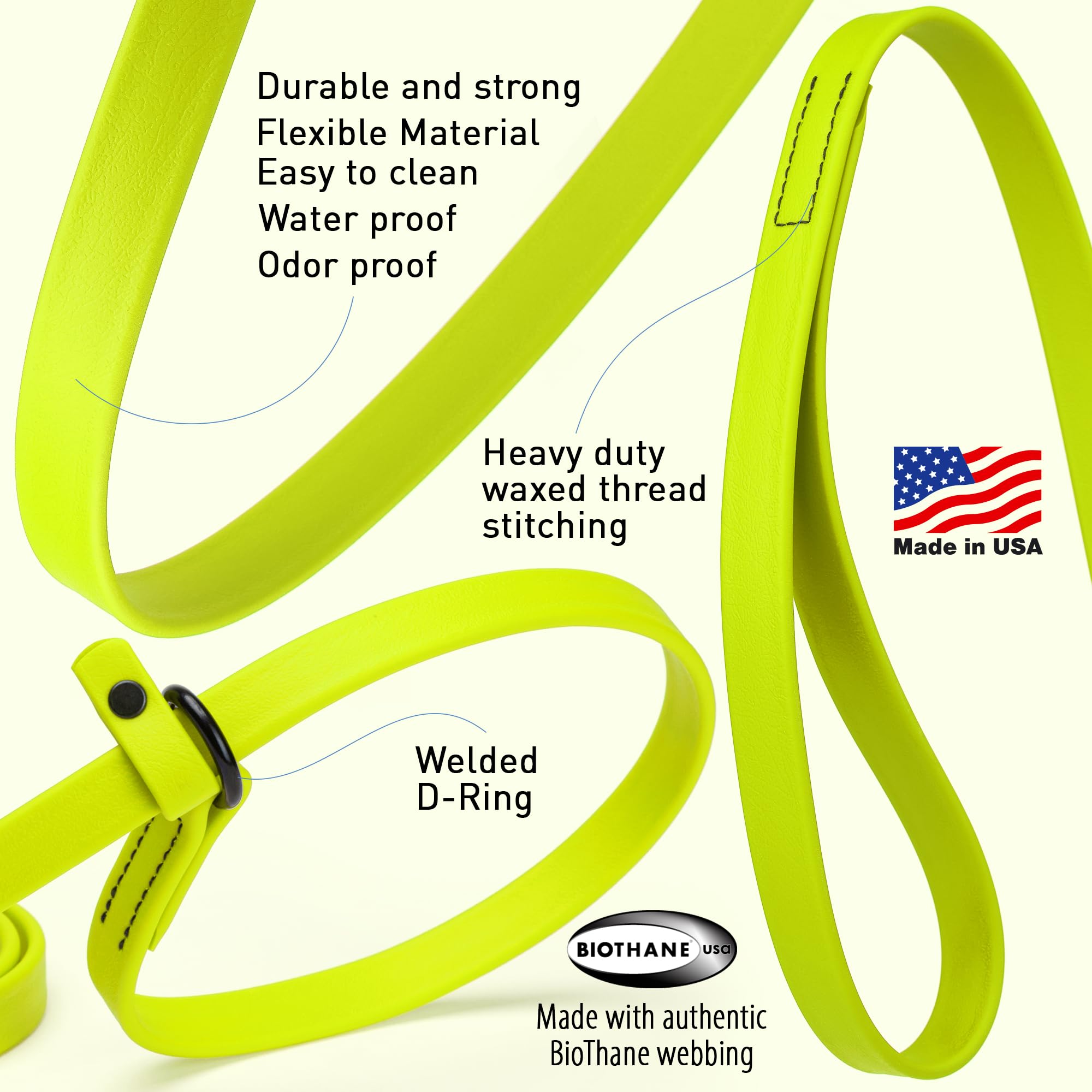Dogline Slip Leash Compact Rollable Design — space-saving travel for kennels.