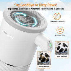 DOGNESS W02 paw cleaner brushes-inside deliver gentle scrubbing for clean paws.