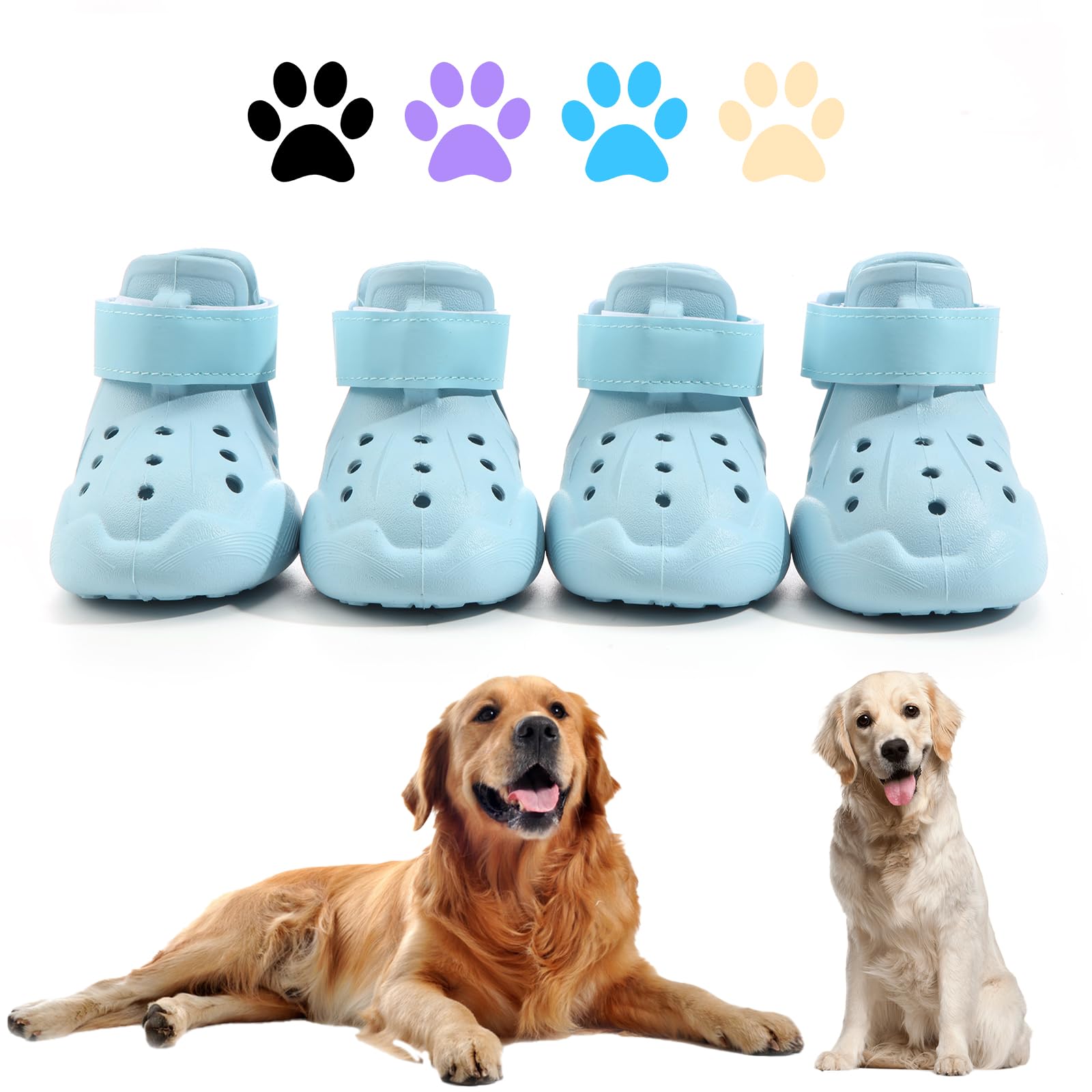 DOGOYS dog-shoes on pavement show heat protection and grip for sunny days