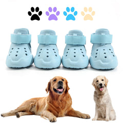 DOGOYS dog-shoes on pavement show heat protection and grip for sunny days